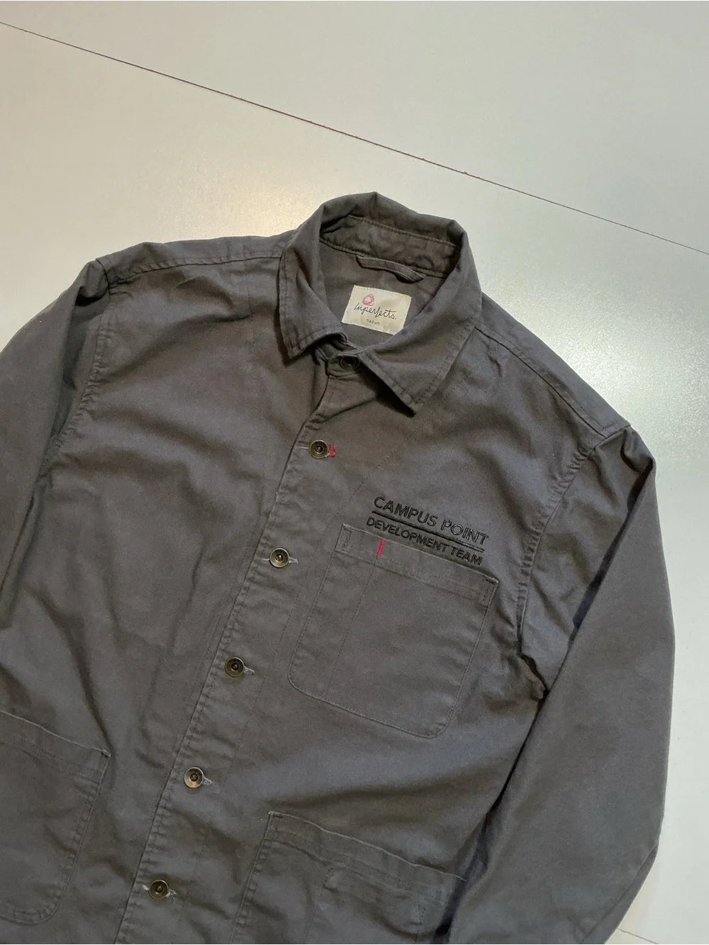 Imperfects X Campus Point Organic Cotton Canvas Chore Utility Workwear Jacket - Picture 5 of 12